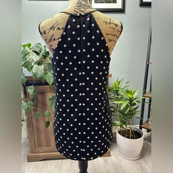 Express black/white polka dot tank. Size Small. - Picture 2 of 4